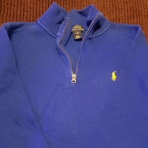 Ralph Lauren Blue Half-Zip Sweater